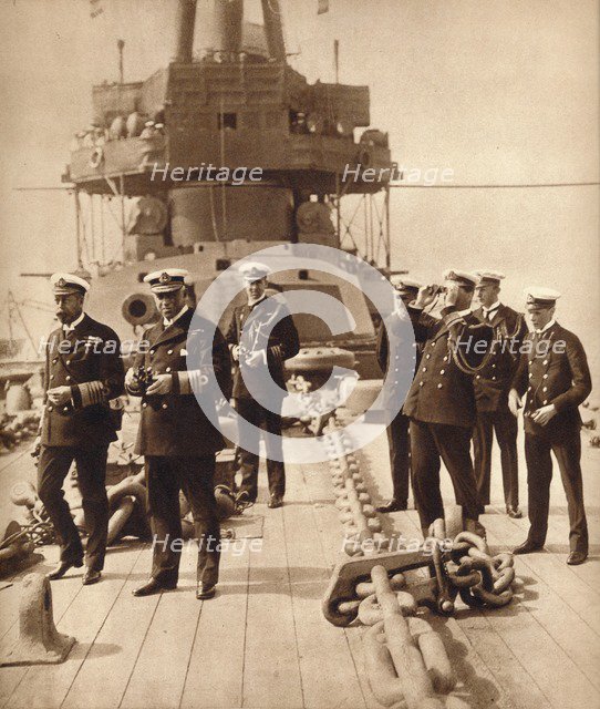 King George V aboard HMS Neptune, 1910s (1935). Artist: Unknown.