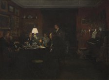 Evening Talk, 1886. Creator: Viggo Johansen.
