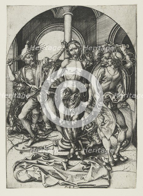 The Flagellation, late 15th century. Artist: Martin Schongauer.