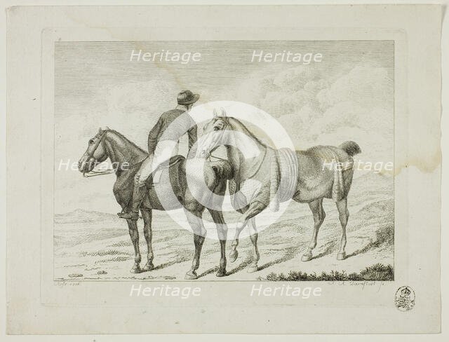 Riding School and Horses, 1806. Creator: Johann Adolph Darnstedt.