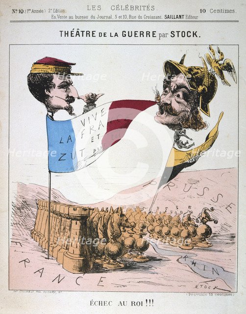 'Echec au Roi', Franco-Prussian War, 1870-1871.  Artist: Anon