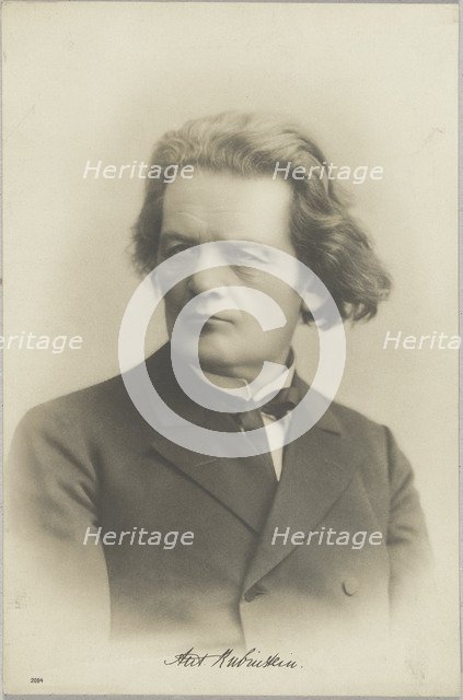 Portrait of the composer Anton Rubinstein (1829-1894), c. 1880.