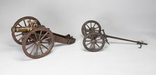 Model Artillery Cannon with Field Carriage, France, second half of 17th century. Creator: Unknown.