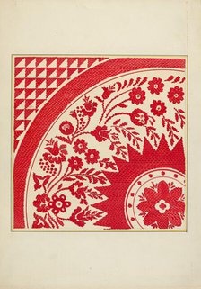 Homespun Coverlet, 1935/1942. Creator: Cornelius Christoffels.