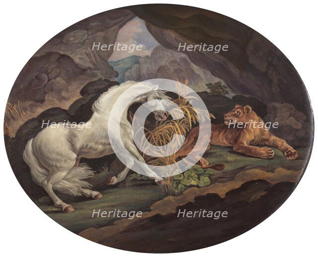 A Horse Frightened by a Lioness, ca. 1800. Creator: Unknown.