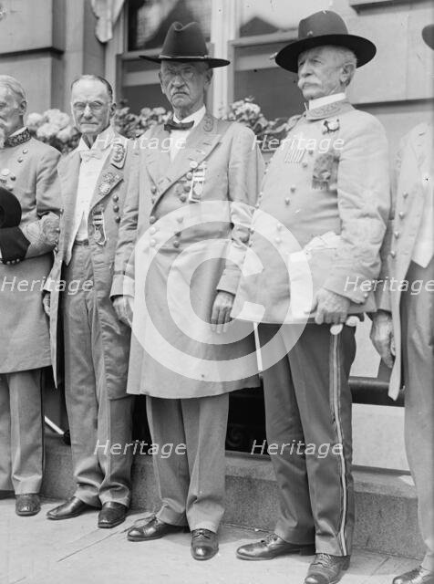 Confederate Reunion - Gen. Harrison of Mississippi, Commander In Chief, with Generals..., 1917. Creator: Harris & Ewing.