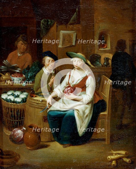 Kitchen Interior, 19th century. Creator: Johann Gerlach Lambert.