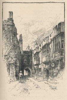 'Northern Gate and Library, from King John's Tower', 1895. Artist: Unknown.