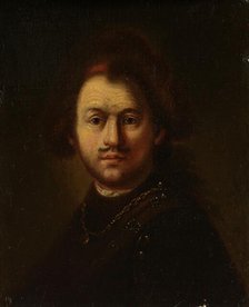 Portrait of Rembrandt Harmensz. van Rijn, 1640-1800.  Creator: Follower of Rembrandt.