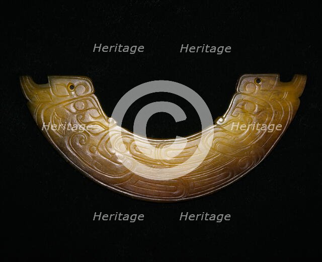 Arc-shaped pendant (huang), Western Zhou period, 10th/9th century B.C. Creator: Unknown.