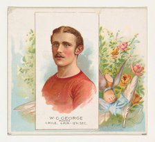 W.G. George, Runner, from World's Champions, Second Series (N43) for Allen & Ginter Cigare..., 1888. Creator: Allen & Ginter.