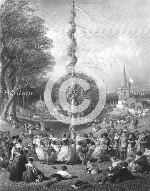'The May-pole', 1866. Artist: Charles Cousen.
