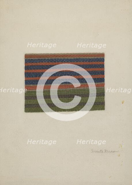 Shaker Rug, 1935/1942. Creator: Mona Brown.