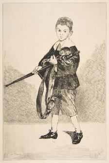 Boy with a Sword, Turned Left, 1862. Creator: Edouard Manet.