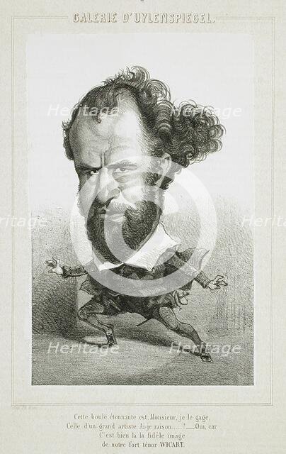 Wicart, 1856. Creator: Félicien Rops.