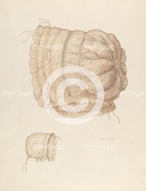 Baby's Cap, c. 1939. Creator: Lillian Causey.
