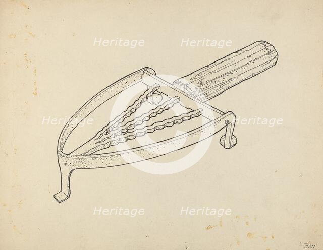 Flatiron Holder, c. 1939. Creator: Bernard Westmacott.