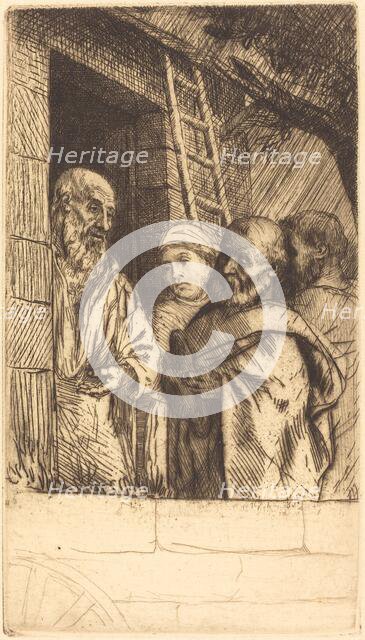 Saint Peter and Saint Paul at the Door of Bonhomme Misere (Saint Pierre et Saint...). Creator: Alphonse Legros.