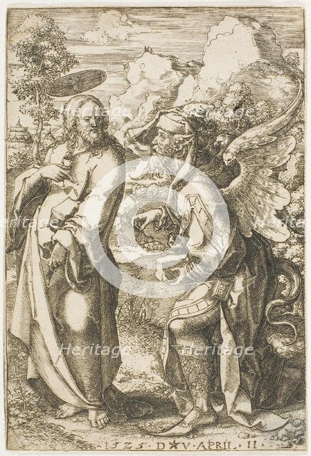 Christ Tempted by the Devil, 1525. Creator: Dirck Vellert.