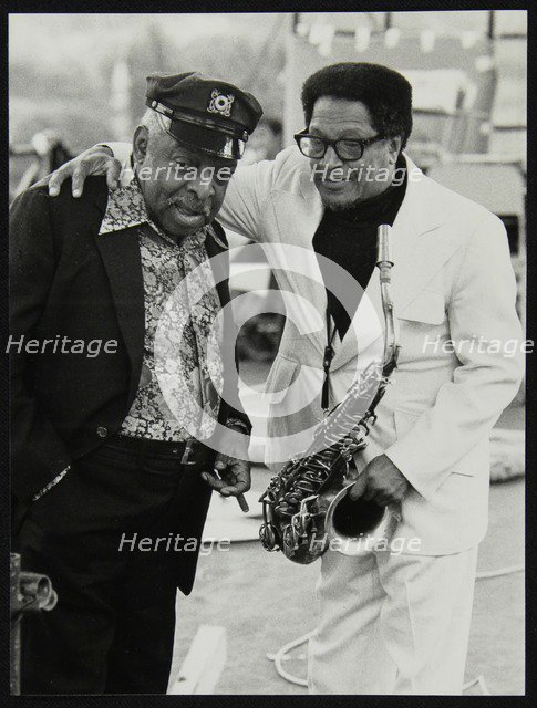 Count Basie and Illinois Jacquet at the Capital Radio Jazz Festival, London, July 1979. Artist: Denis Williams