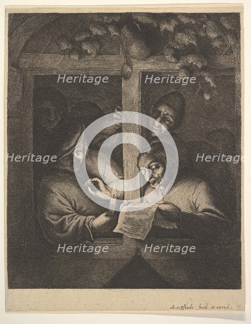Singers at the Window, 1610-85. Creator: Adriaen van Ostade.