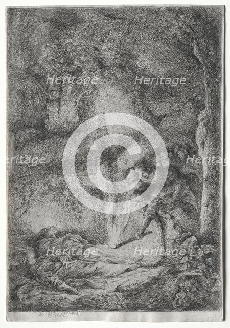 LInvention des corps de S. Pierre et S. Paul, c. 1650. Creator: Giovanni Benedetto Castiglione (Italian, 1609-1664).