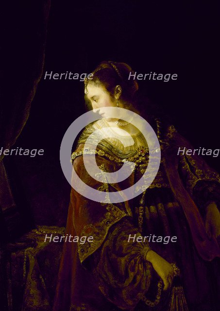 Woman at her Dressing Table, c. 1645. Artist: Bol, Ferdinand (1616-1680)