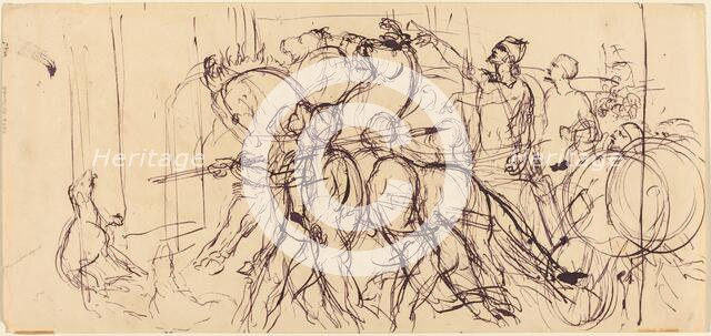 Charioteers. Creator: Eugene Delacroix.