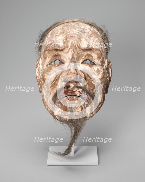 Asakurajô (Old Man Asakura) Noh mask, 16th century. Creator: Unknown.