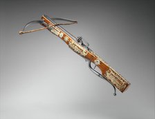 Pellet and Bolt Crossbow Combined with a Wheel-Lock Gun, Central European, c1570-1600. Creator: Unknown.