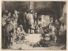 Christ Preaching, called La Petite Tombe, ca. 1657. Creator: Rembrandt Harmensz van Rijn.