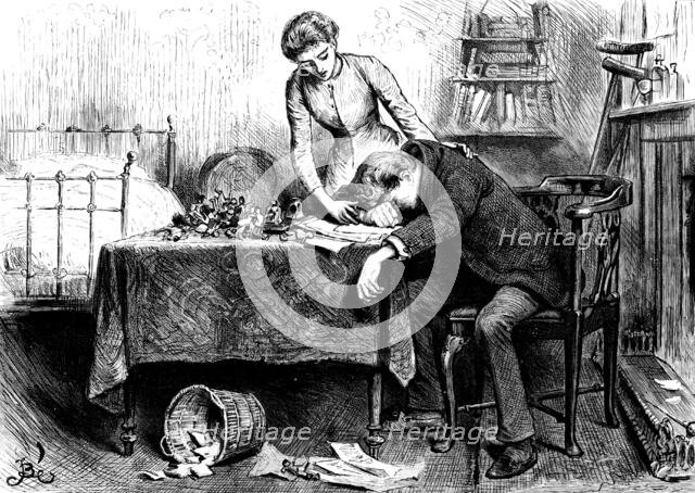 "Archie, I know - I know; he has told me. Oh! Archie - do you think it is true?", 1890. Creator: R. Taylor.