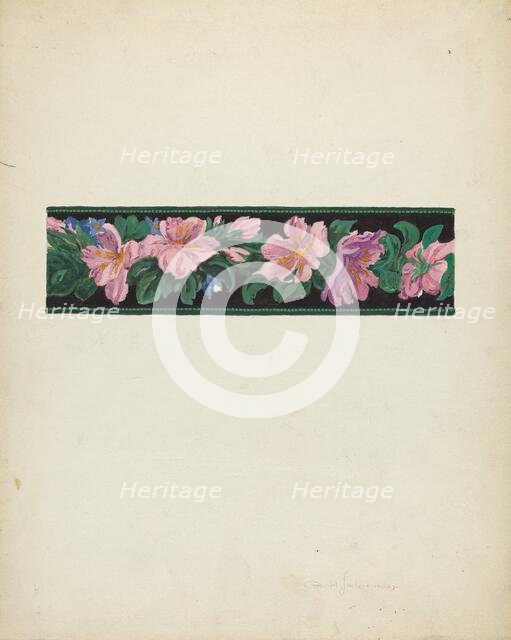 Wallpaper, c. 1939. Creator: Gilbert Sackerman.