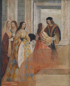 Meeting of the Betrothed, c1517-1518. Creator: Ferramola, Floriano (Fioravante) (c. 1478-1528).