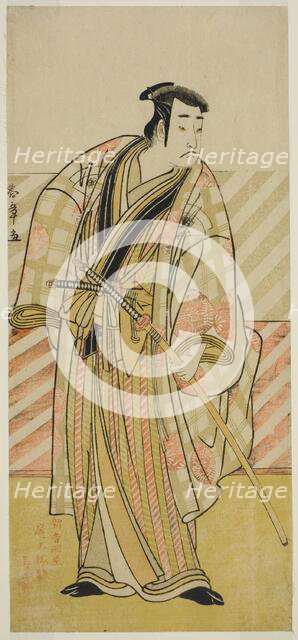 The Actor Onoe Matsusuke I in an Unidentified Role, Japan, c. 1782. Creator: Shunsho.