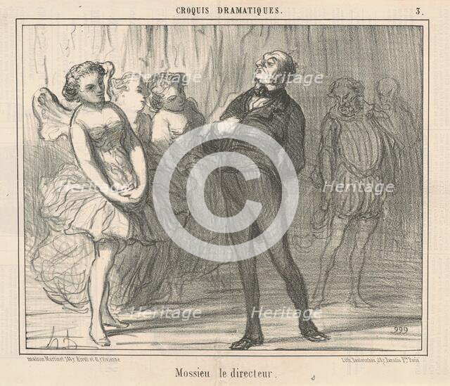 Mossieu la directeur, 19th century. Creator: Honore Daumier.