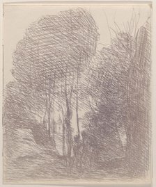 Souvenir de la Villa Pamphili, 1871. Creator: Jean-Baptiste-Camille Corot.