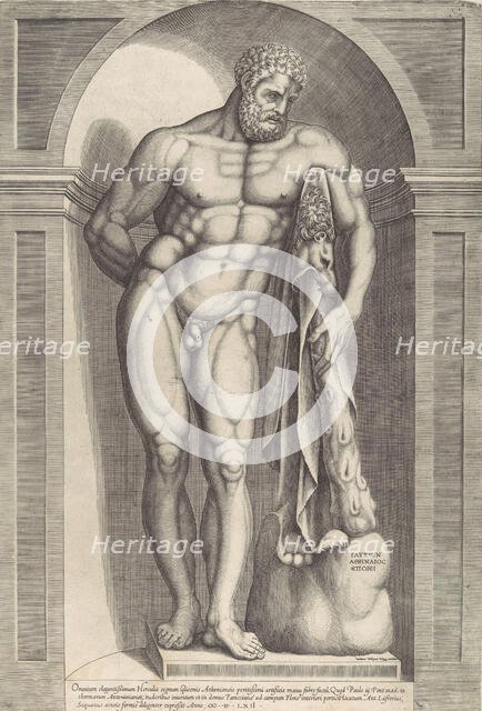 Speculum Romanae Magnificentiae: The Farnese Hercules, 1562., 1562. Creator: Jacob Bos.