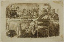Court Scene, 1870/91. Creator: Charles Samuel Keene.