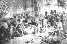 Pictures from the Royal Academy: Trafalgar - the late W. H. Overend, 1898. Creator: Unknown.