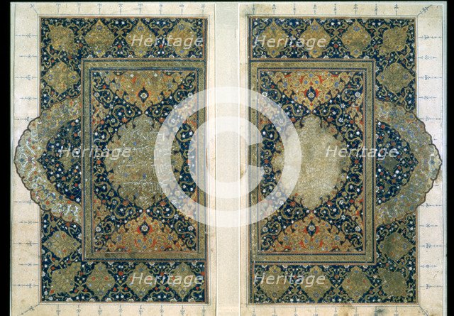 Double Page from the Koran, Safavid, c1580. Artist: Unknown