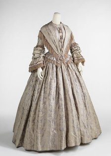 Afternoon dress, British, ca. 1848. Creator: Unknown.