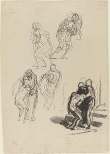 The Prodigal Son. Creator: Honore Daumier.