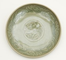 Dish with Undulating Peony-Leaf Scrolls, Northern Song dynasty (960-1127). Creator: Unknown.