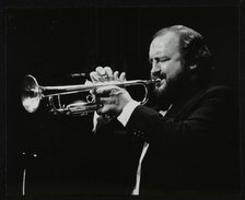Trumpeter Keith Smith playing at Stevenage, Hertfordshire, 1984. Artist: Denis Williams