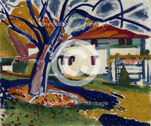 Blue Trees, 1915-1916. Creator: Henry Lyman Saÿen.