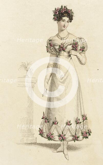 Fashion Plate (Parisian Ball Dress), 1820. Creator: John Bell.