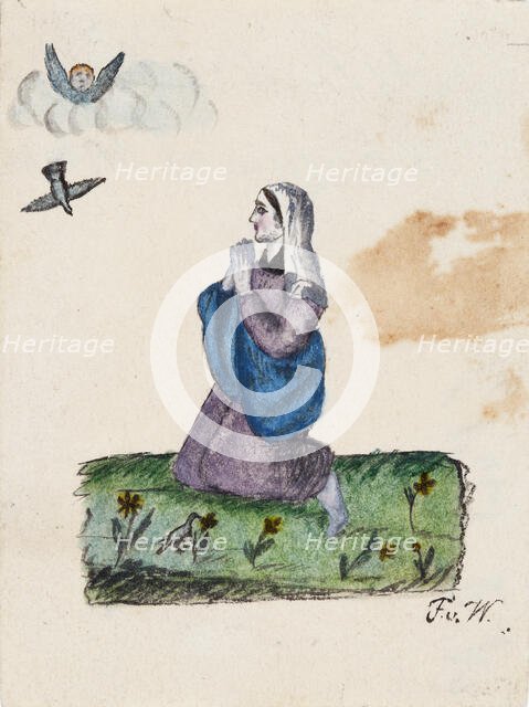 Apparition of Mary, 1830-1835. Creator: Ferdinand von Wright.