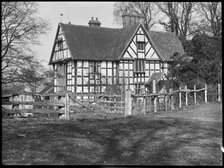 An unidentified timber framed house probably in Worcestershire, c1935. Creator: Marjory L Wight.