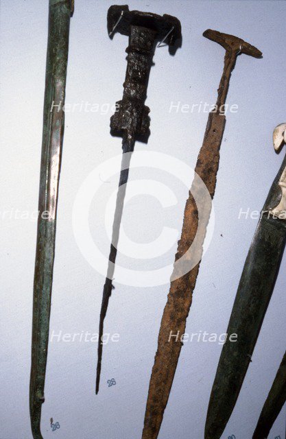 Mesopotamian weapons, c3100 BC Artist: Unknown.